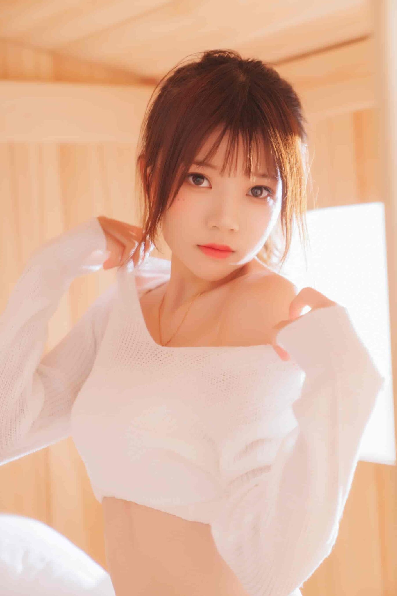 桜桃喵 《黑&白 之 梦幻白》 写真集-369图站