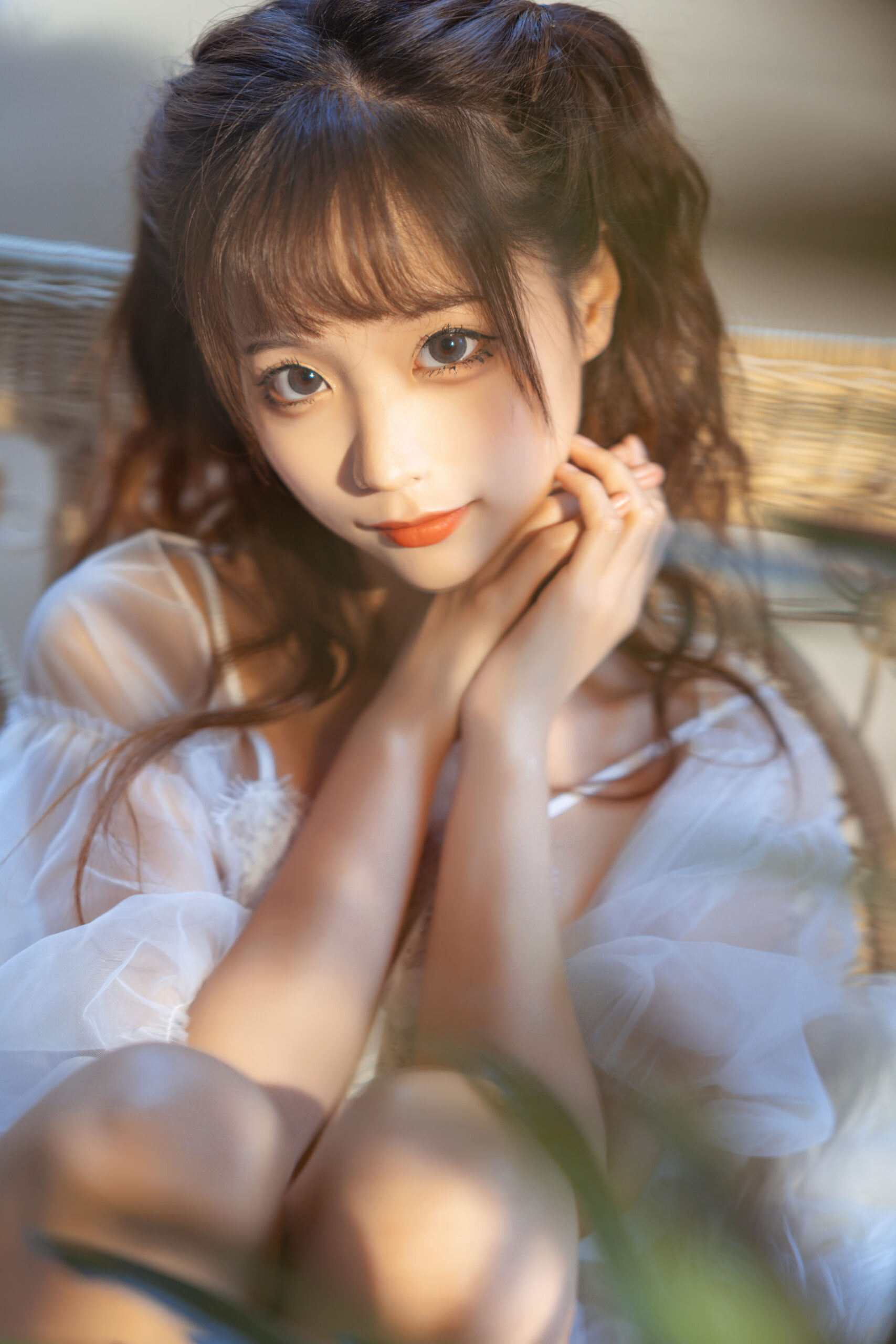 [COS福利] 动漫博主蠢沫沫 – 蕾丝睡衣 写真套图-369资源站