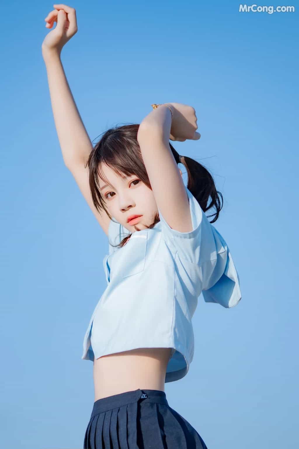 Coser@桜桃喵 Vol.125: 桜桃喵 蔚蓝 (33 photos) 608MB